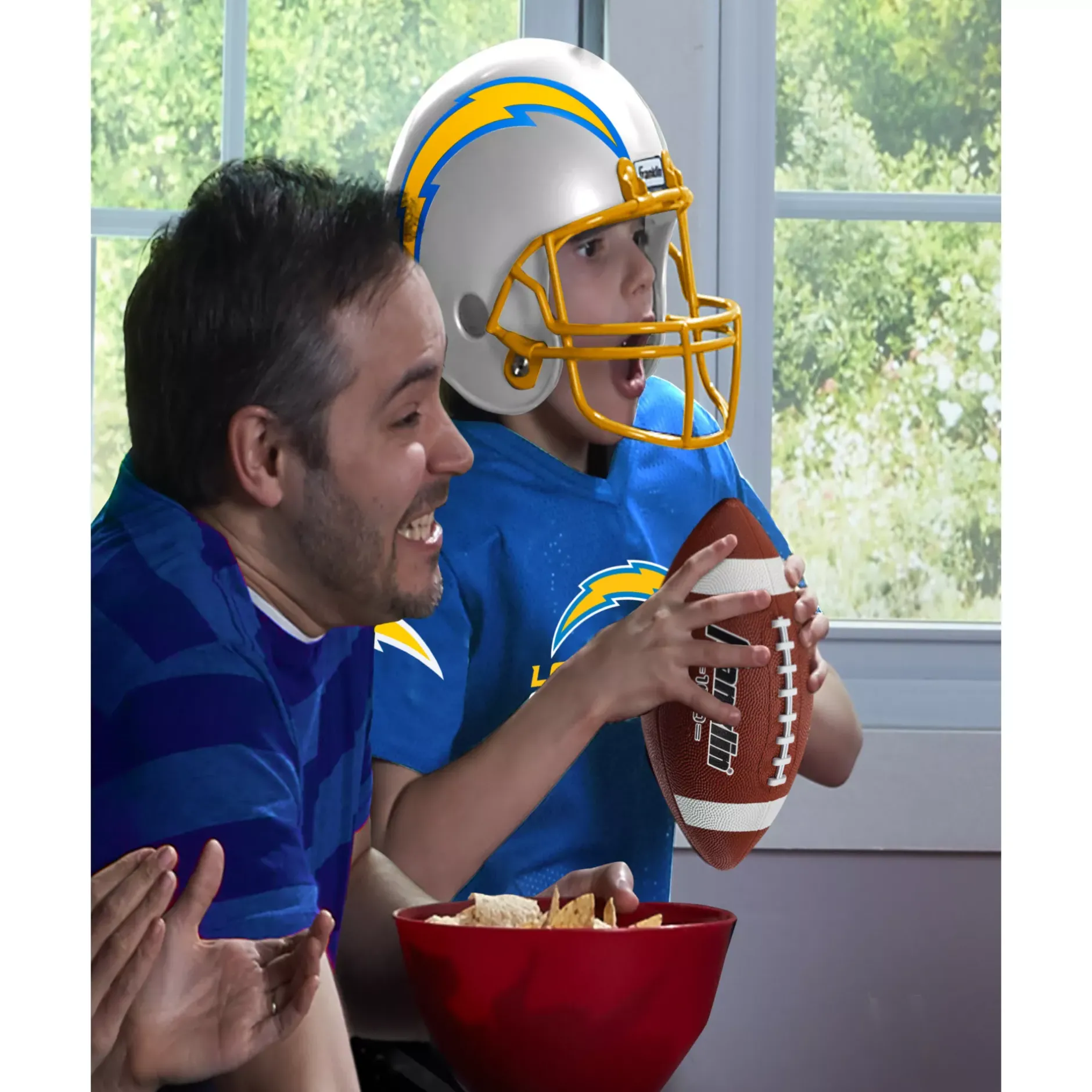 BOY Spirit Halloween Kids Los Angeles Chargers NFL Deluxe Uniform Costume - Franklin Sports