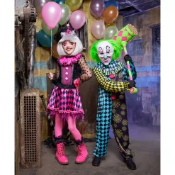 BOY Spirit Halloween Kids Neon Clown Costume