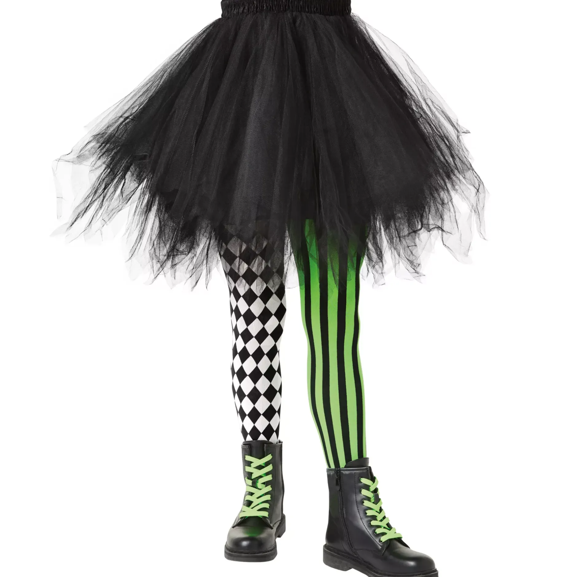 Spirit Halloween Kids Neon Clown Tights