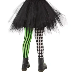 Spirit Halloween Kids Neon Clown Tights
