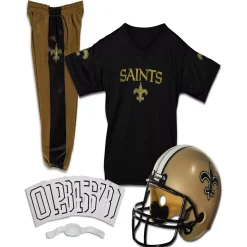 BOY Spirit Halloween Kids New Orleans Saints NFL Deluxe Uniform Costume - Franklin Sports