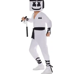 Spirit Halloween Kids Ninja Marshmello Costume