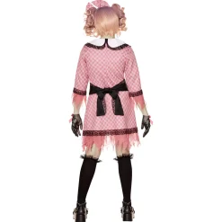 Spirit Halloween Kids Pink Doll Costume