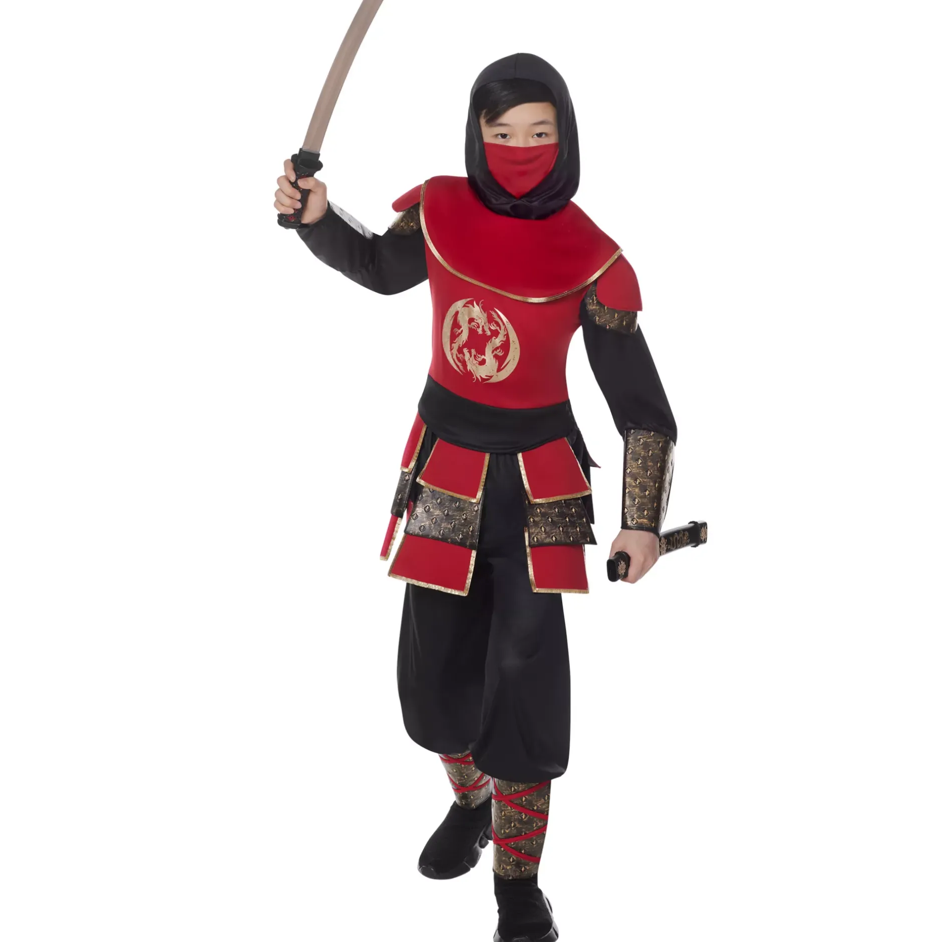 BOY Spirit Halloween Kids Samurai Ninja Costume