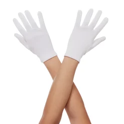 Spirit Halloween Kids White Short Gloves