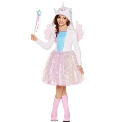 Spirit Halloween Kids White Unicorn Dress Costume
