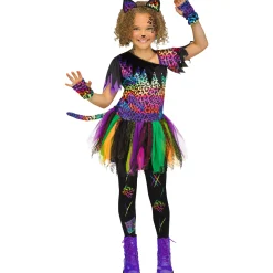 Spirit Halloween Kids Wild Rainbow Cat Costume