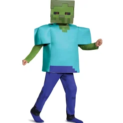 Spirit Halloween Kids Zombie Costume Deluxe - Minecraft