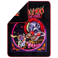 Spirit Halloween Killer Klowns from Outer Space Retro Fleece Blanket