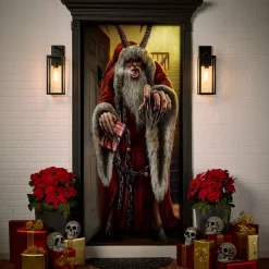 Spirit Halloween Krampus Door Cover