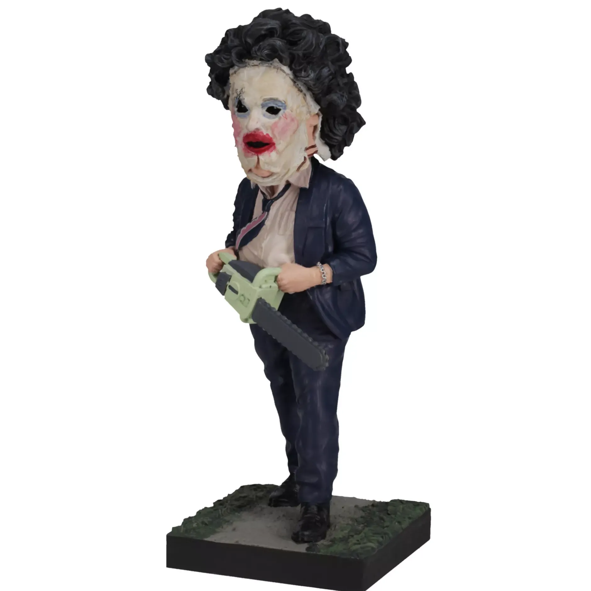 Spirit Halloween Leatherface Pretty Woman Mask Bobblehead Statue - The Texas Chainsaw Massacre