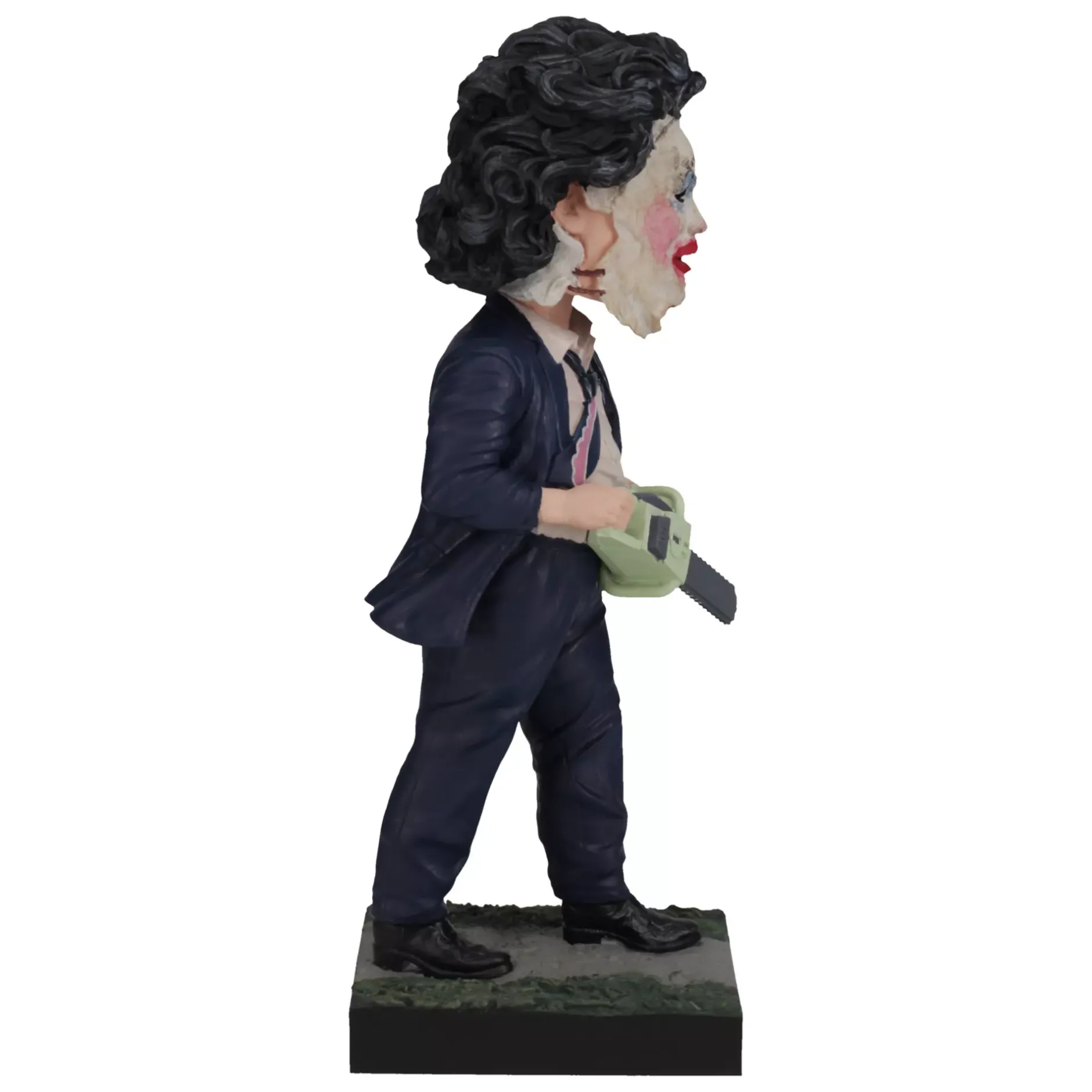 Spirit Halloween Leatherface Pretty Woman Mask Bobblehead Statue - The Texas Chainsaw Massacre
