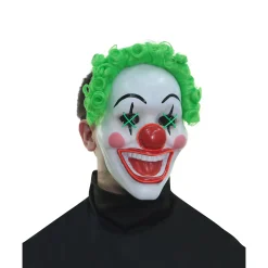 Spirit Halloween Light-Up El Wire Jokes on You Clown Half Mask