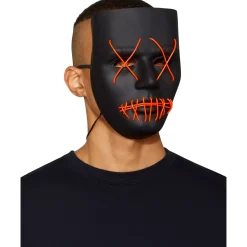 Spirit Halloween Light-Up EL Wire X Eyes Mask