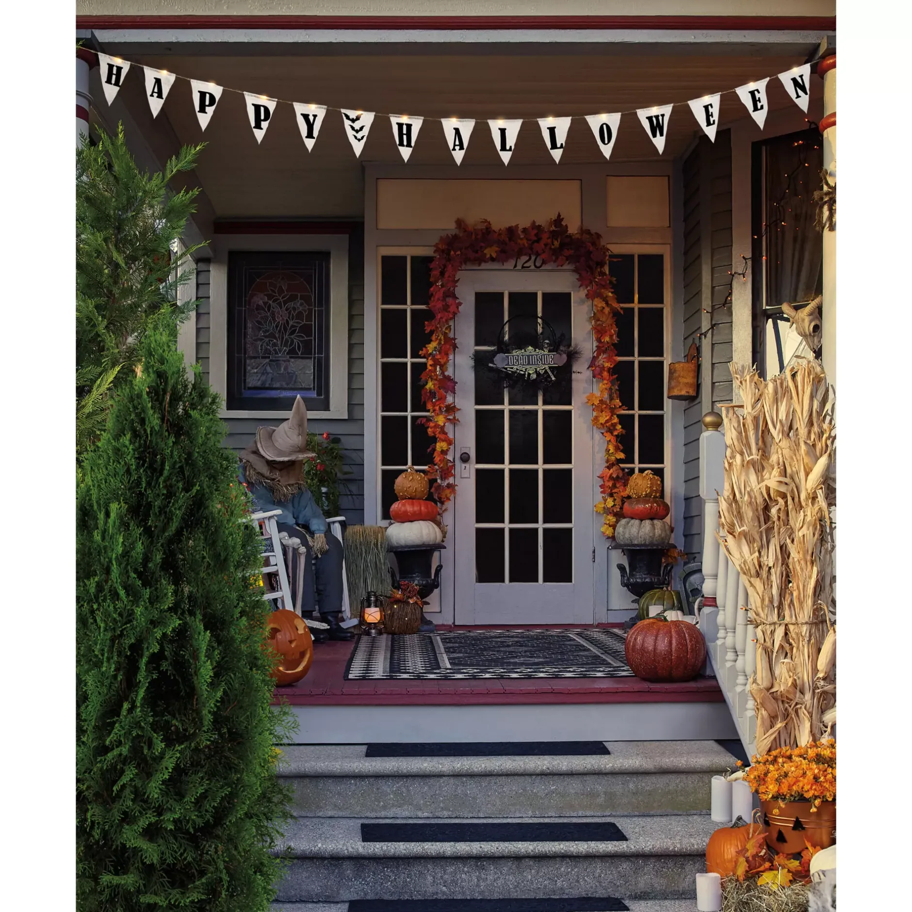 Spirit Halloween Light-Up Happy Halloween Banner