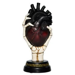 Spirit Halloween Light-Up Skeleton Heart Tabletop Statue