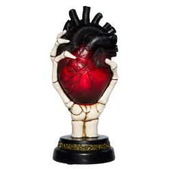 Spirit Halloween Light-Up Skeleton Heart Tabletop Statue