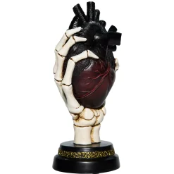 Spirit Halloween Light-Up Skeleton Heart Tabletop Statue