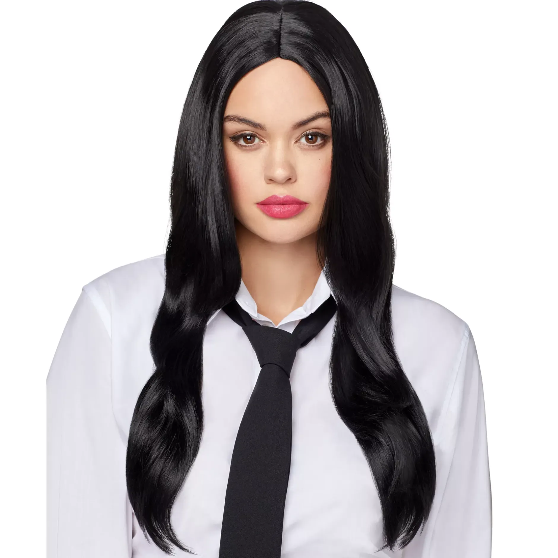 Women Spirit Halloween Long Black Wig