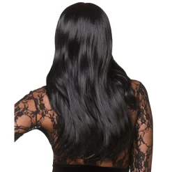 Women Spirit Halloween Long Black Wig