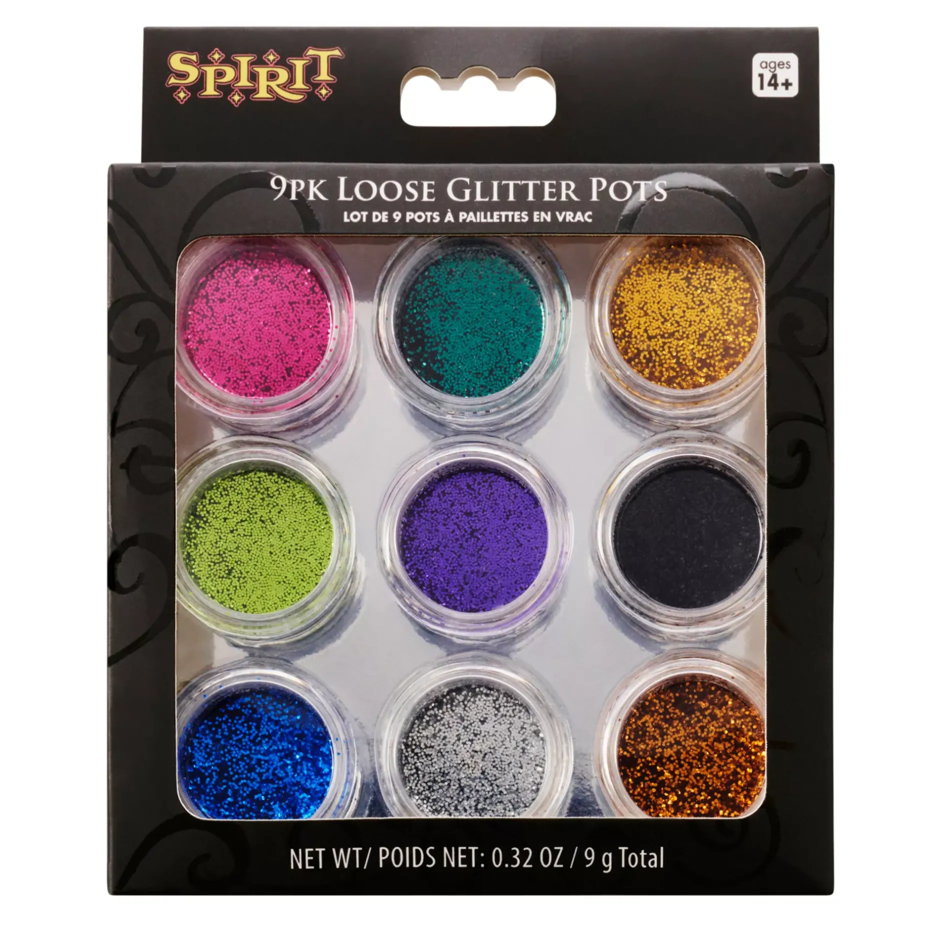 Spirit Halloween Loose Glitter Kit - 9 Pack
