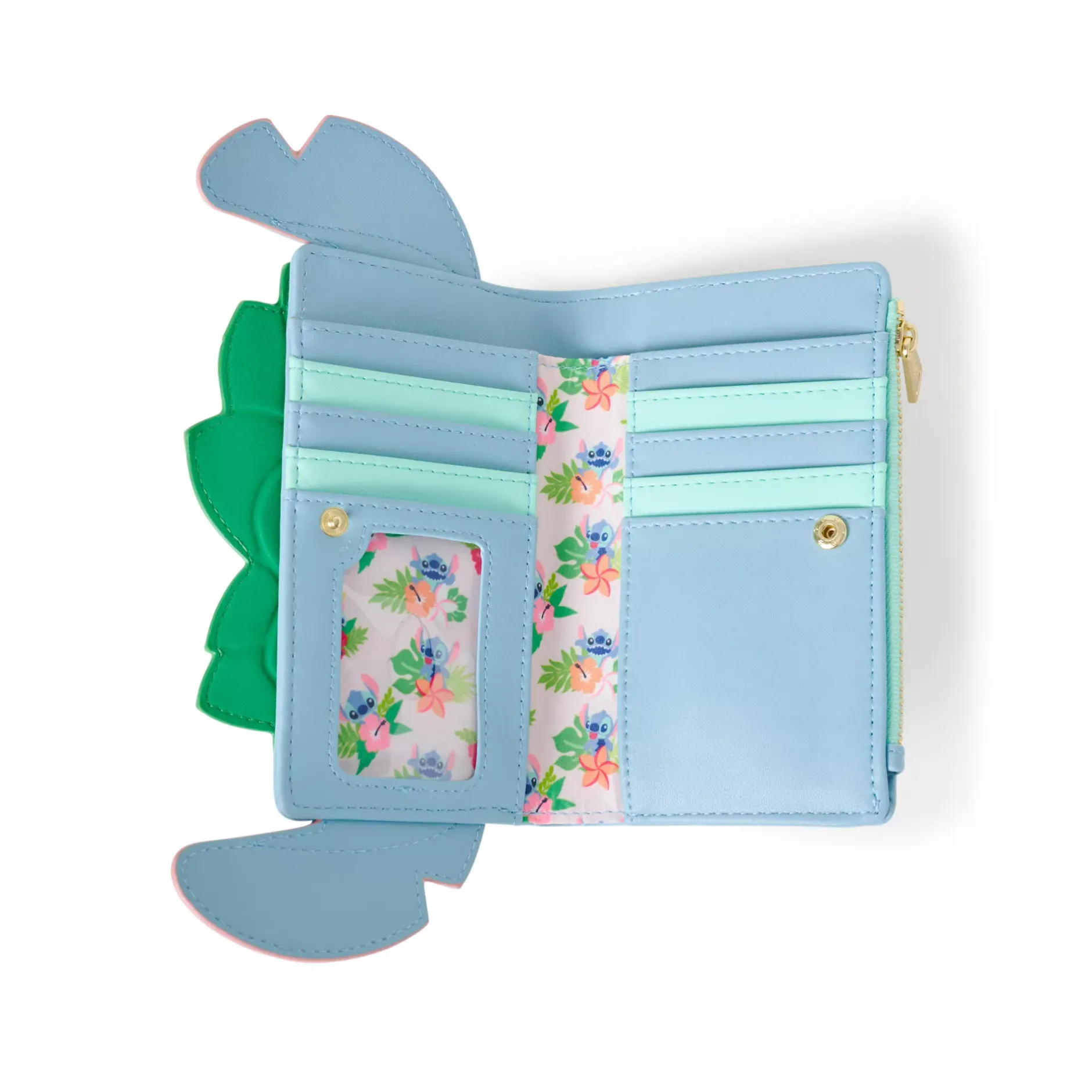 Spirit Halloween Loungefly Luau Stitch Zip Wallet - Lilo & Stitch
