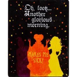 Spirit Halloween Makes Me Sick Fleece Blanket - Hocus Pocus