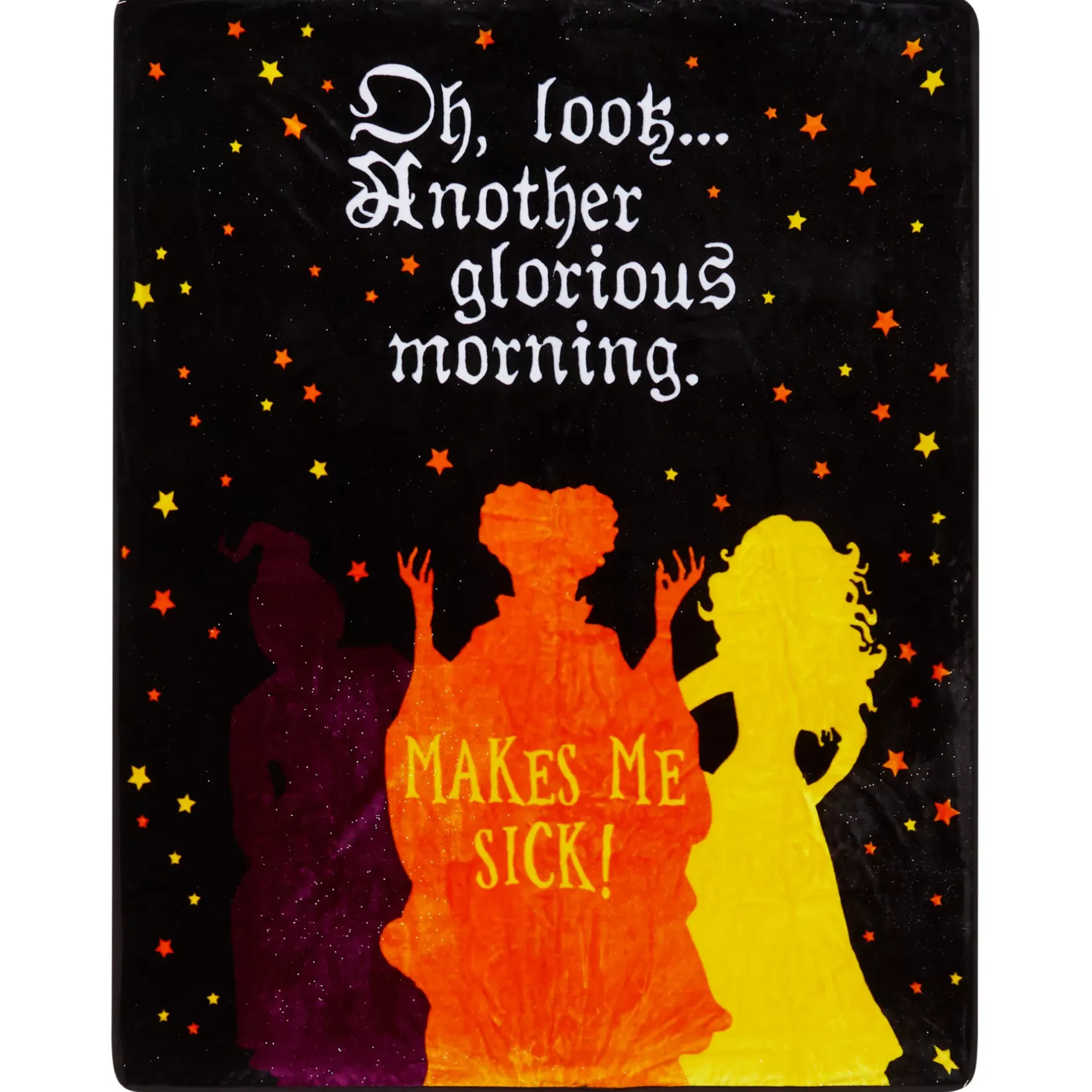 Spirit Halloween Makes Me Sick Fleece Blanket - Hocus Pocus