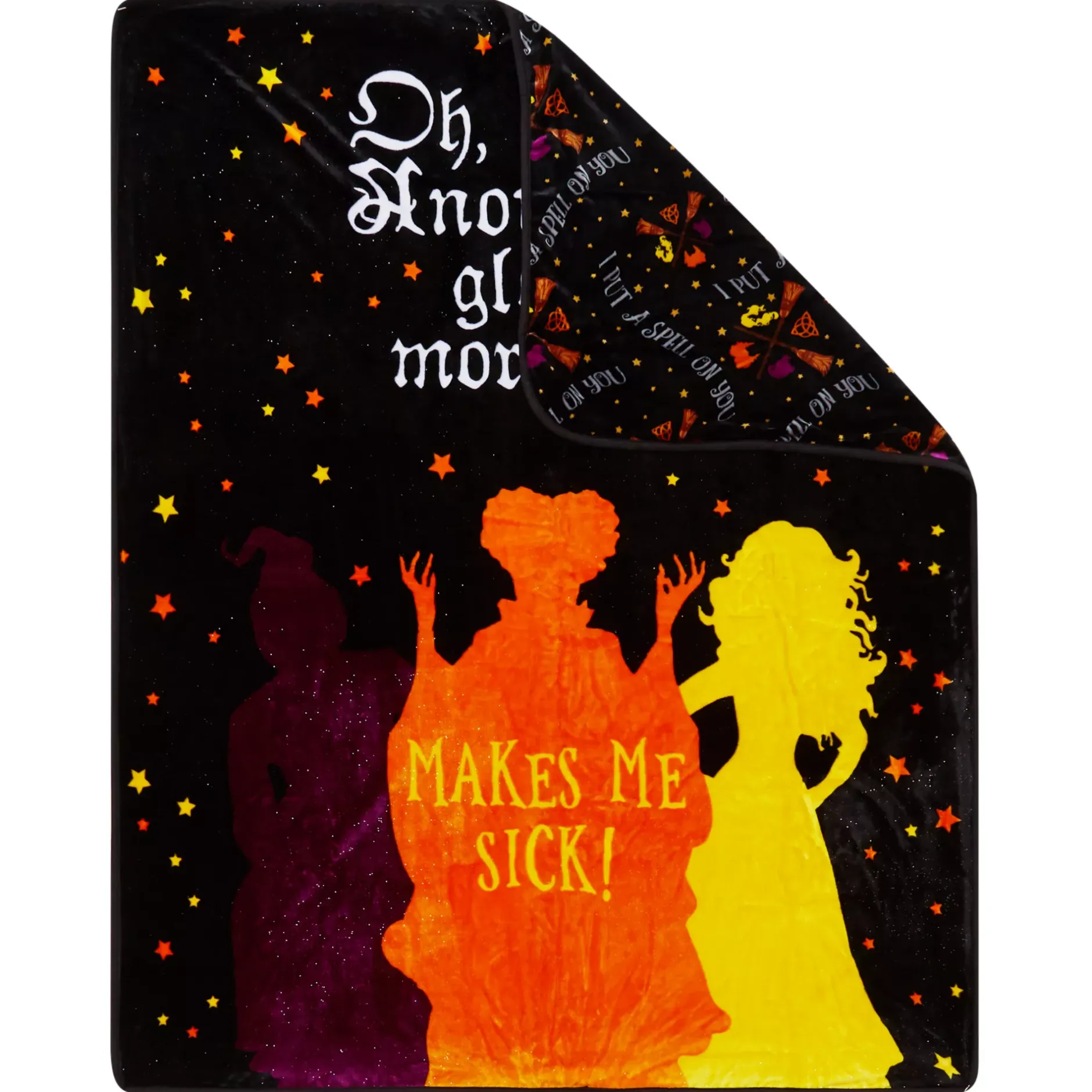 Spirit Halloween Makes Me Sick Fleece Blanket - Hocus Pocus