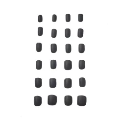 Spirit Halloween Matte Black Press On Nails