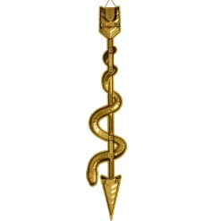 Spirit Halloween Medusa Golden Snake Arrow Sign