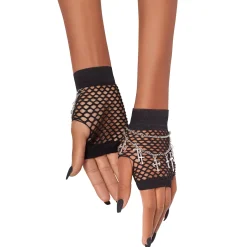 Spirit Halloween Mesh Chain Gloves