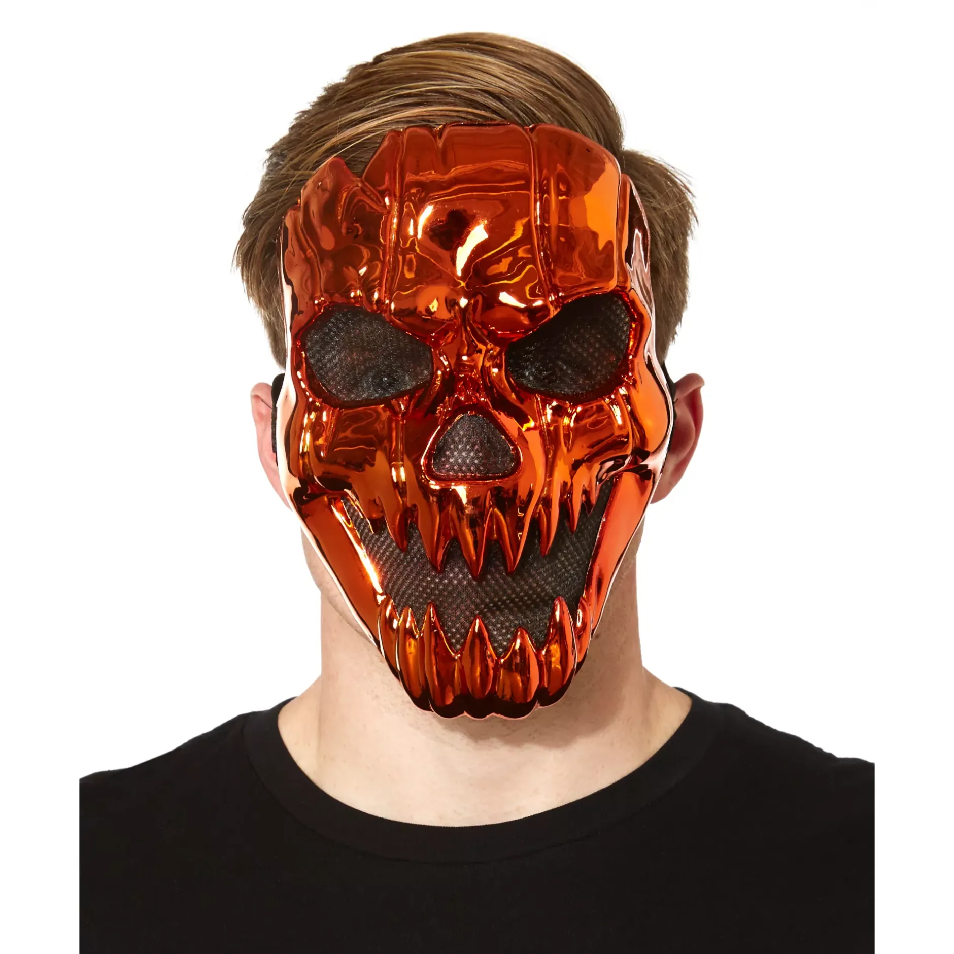 Spirit Halloween Metallic Pumpkin Mask