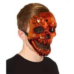 Spirit Halloween Metallic Pumpkin Mask