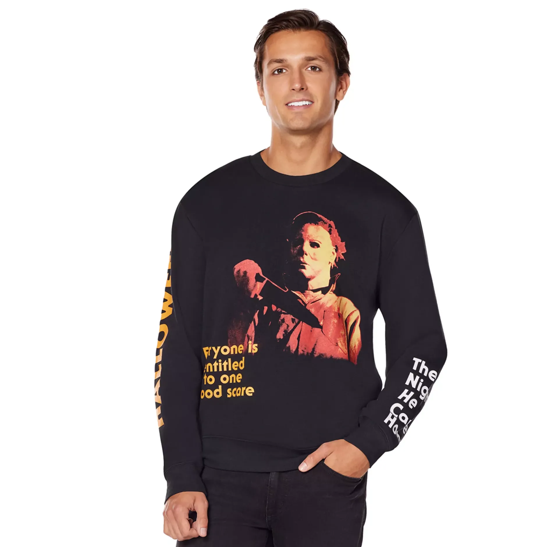 Spirit Halloween Michael Myers One Good Scare Sweatshirt - Halloween