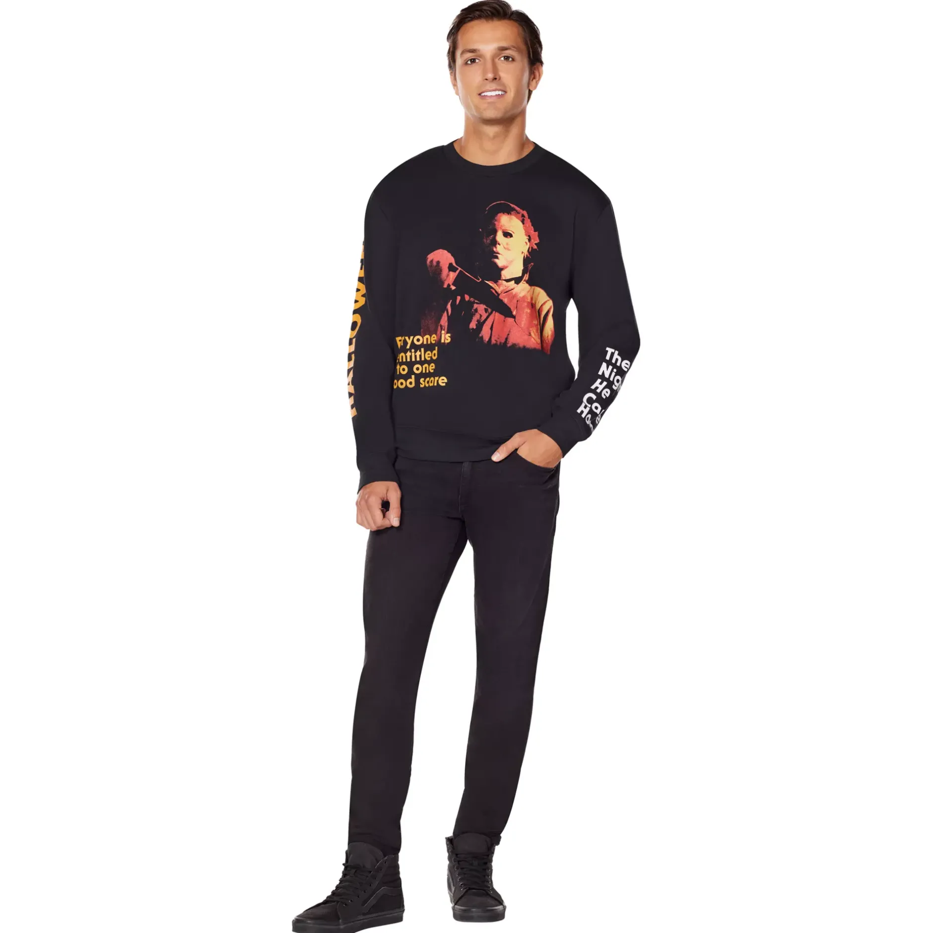 Spirit Halloween Michael Myers One Good Scare Sweatshirt - Halloween