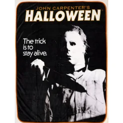 Spirit Halloween Michael Myers Vintage Knife Wielding Blanket - Halloween