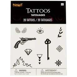 Spirit Halloween Mini Temporary Tattoos - 20 Pack