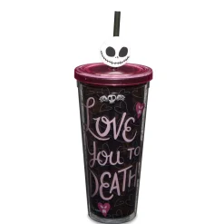 Spirit Halloween Misfit Love Cup with Straw 24 oz. - The Nightmare Before Christmas
