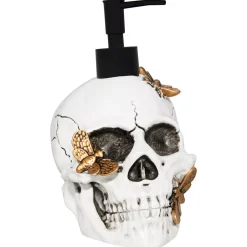 Spirit Halloween Moth Covered Skull Soap Dispenser