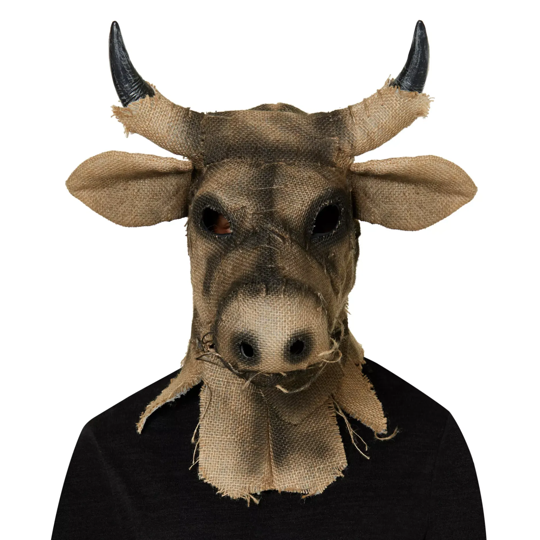 Spirit Halloween Moving Mouth Bull Scarecrow Full Mask