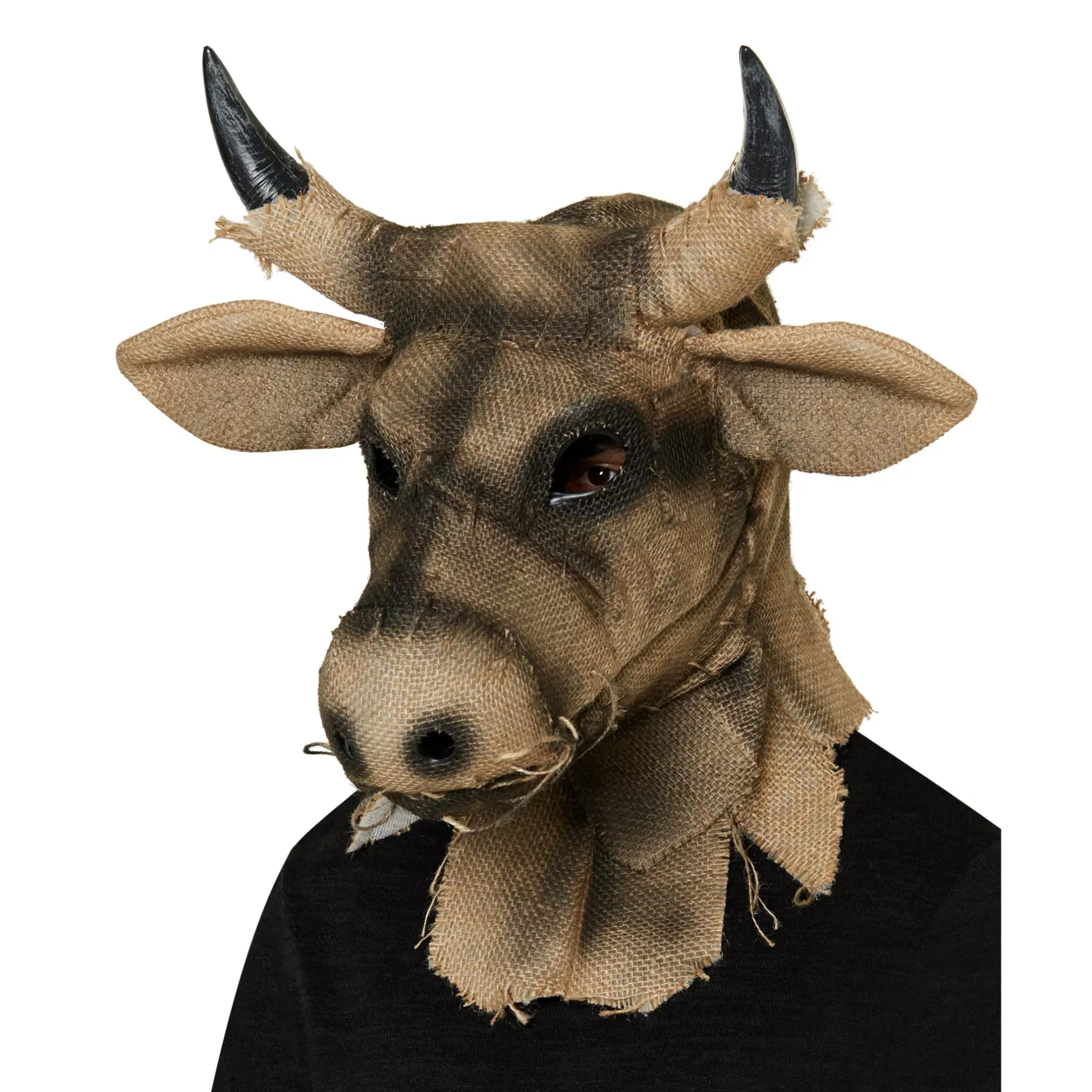 Spirit Halloween Moving Mouth Bull Scarecrow Full Mask