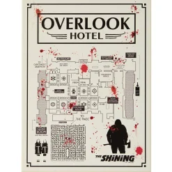 Spirit Halloween Overlook Hotel Map Sign - The Shining
