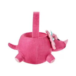 Spirit Halloween Pink Triceratops Plush Treat Bucket