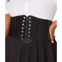 Women Spirit Halloween Plus Size Black Waist Cincher