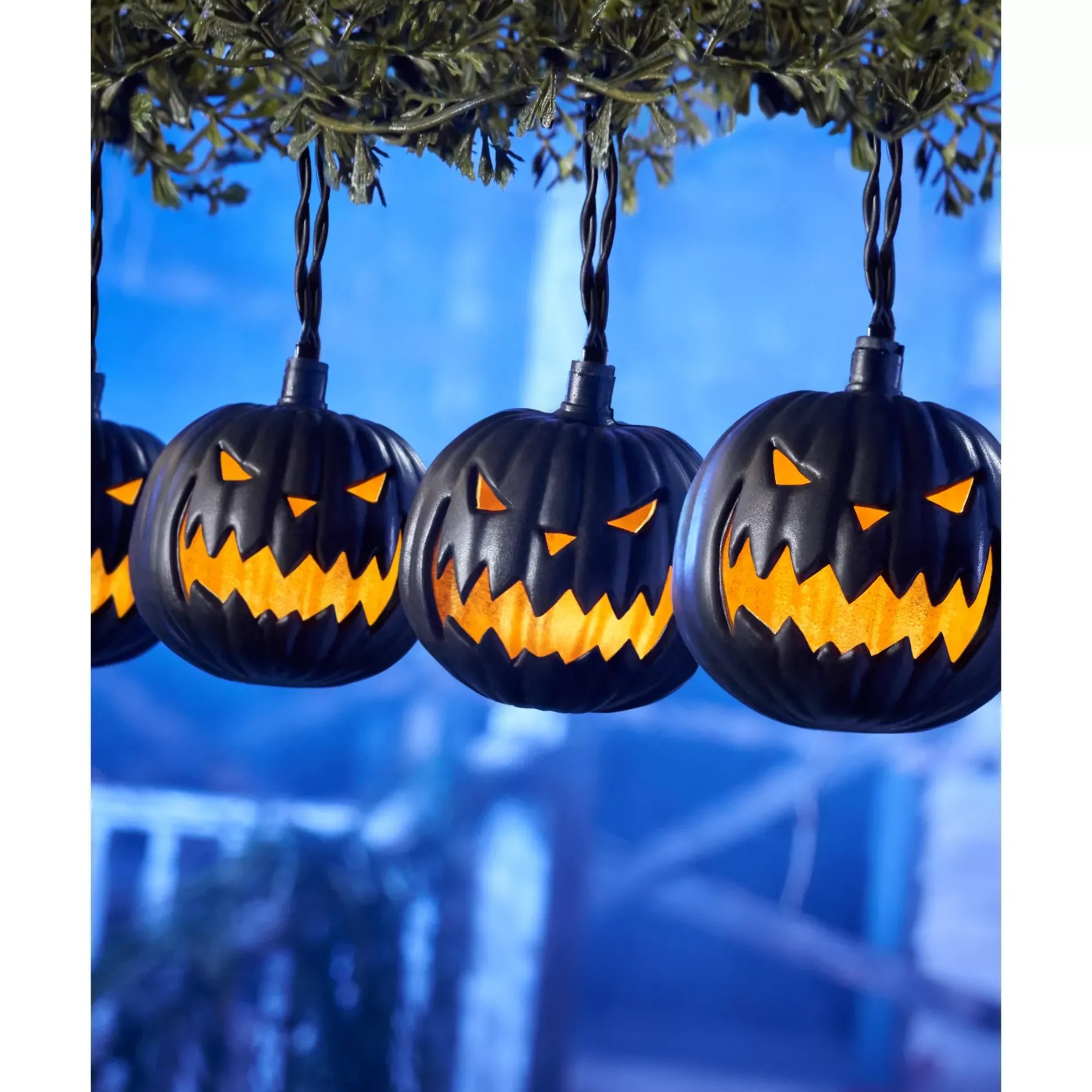 Spirit Halloween Pumpkin String Lights