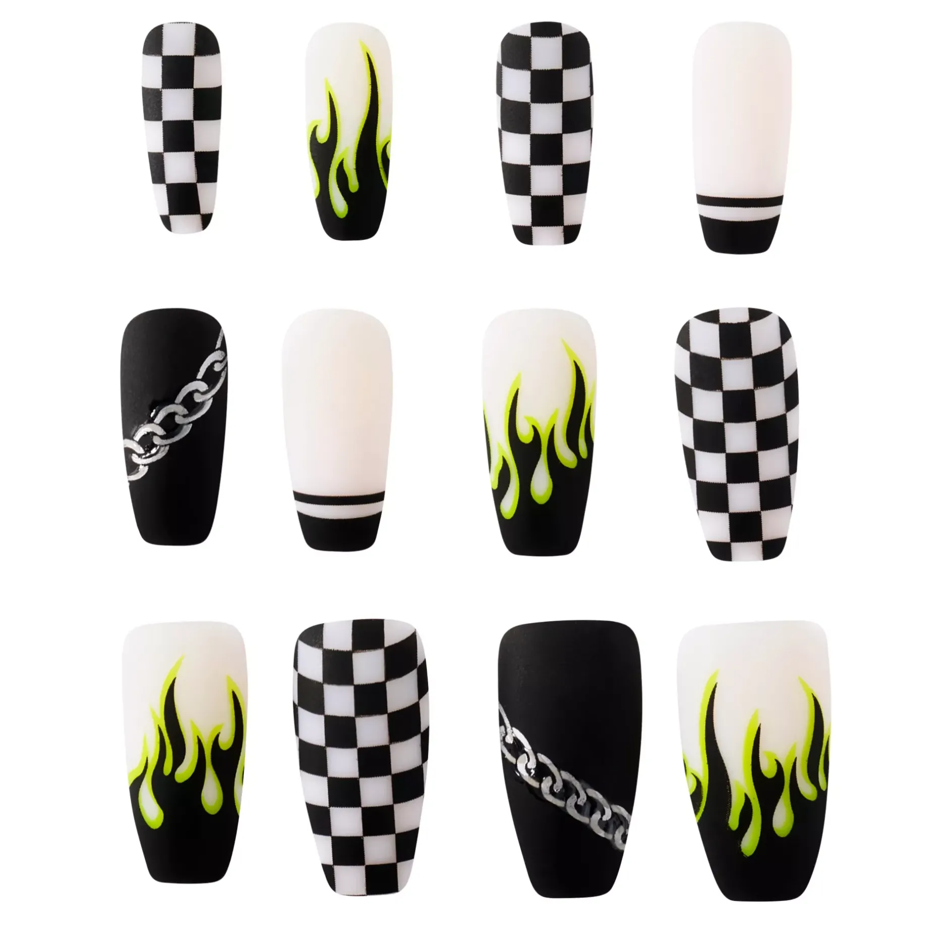 Spirit Halloween Punk Rock Press On Nails