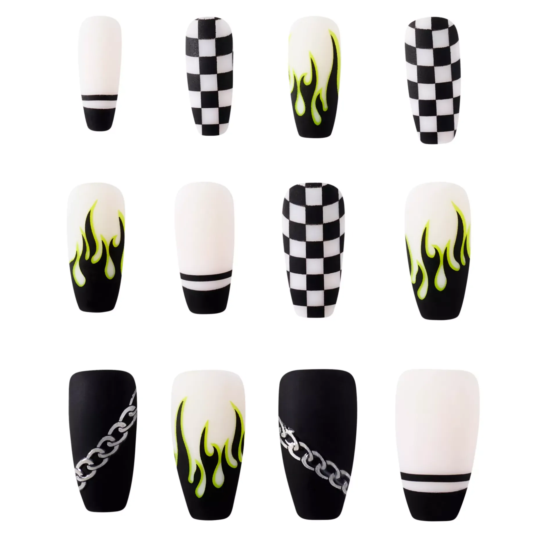 Spirit Halloween Punk Rock Press On Nails