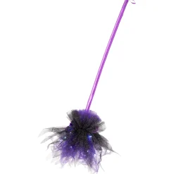 Spirit Halloween Purple Light-Up Witch Broom