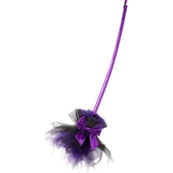 Spirit Halloween Purple Light-Up Witch Broom